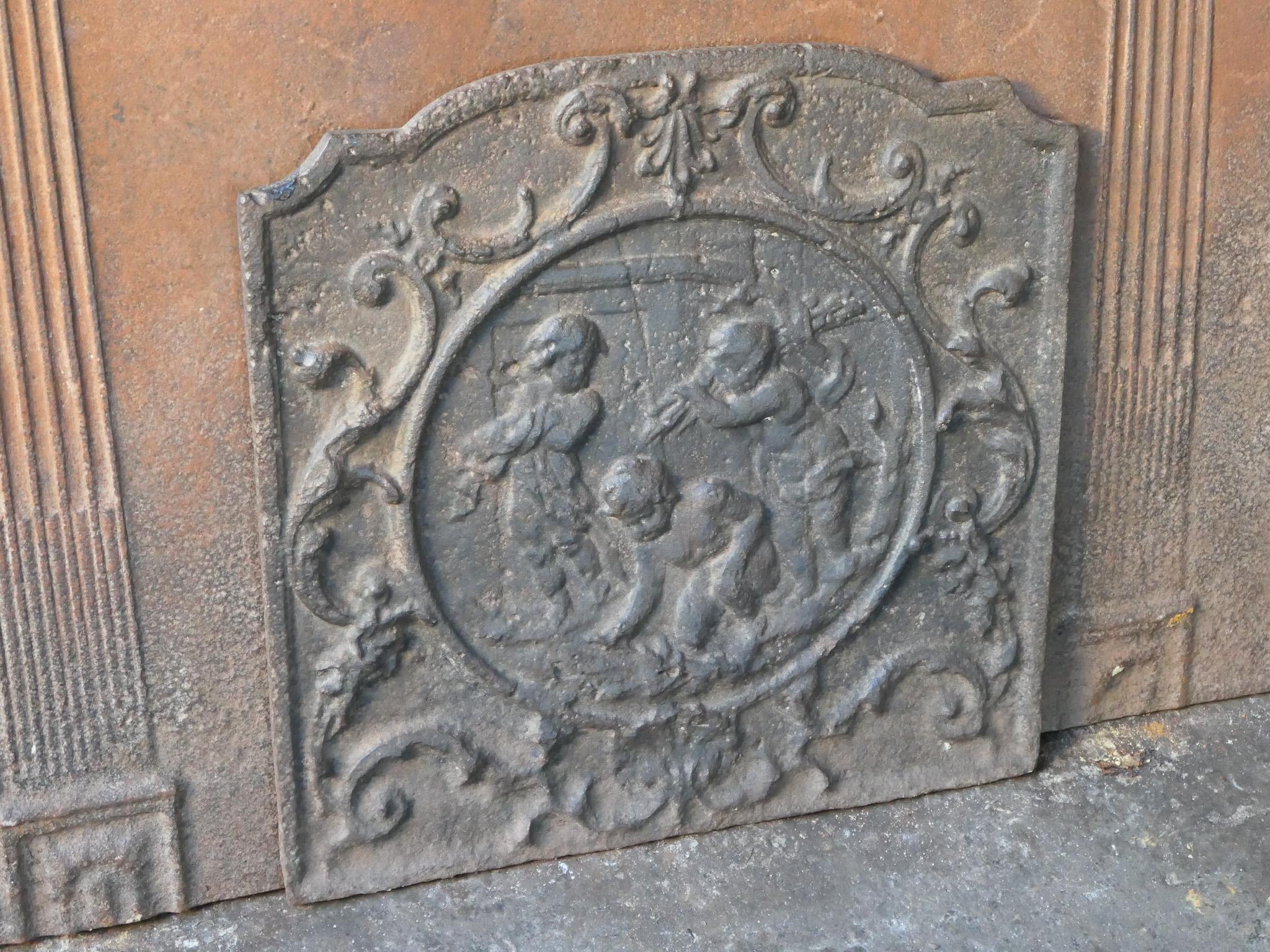 Fireback francés Luis XV 