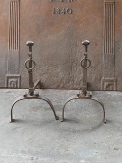 18th Century French Louis XV Fire Andirons