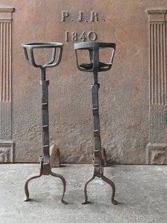 18th Century French Louis XV Fire Andirons
