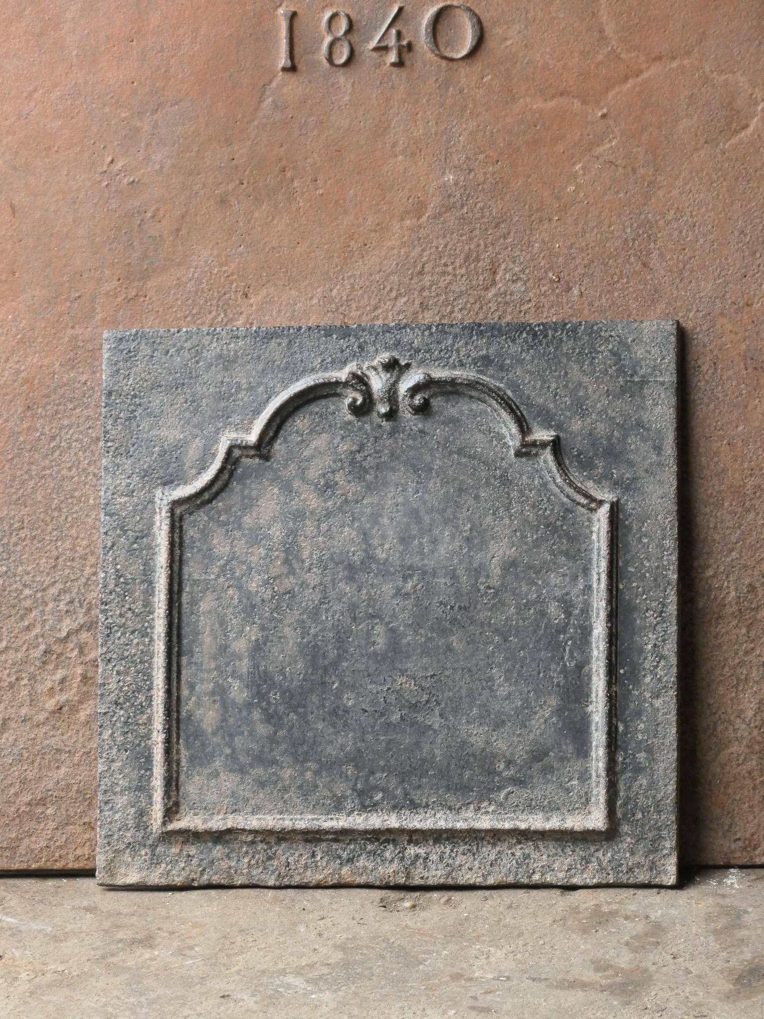 18th Century French Louis XV Fireback Luis XV