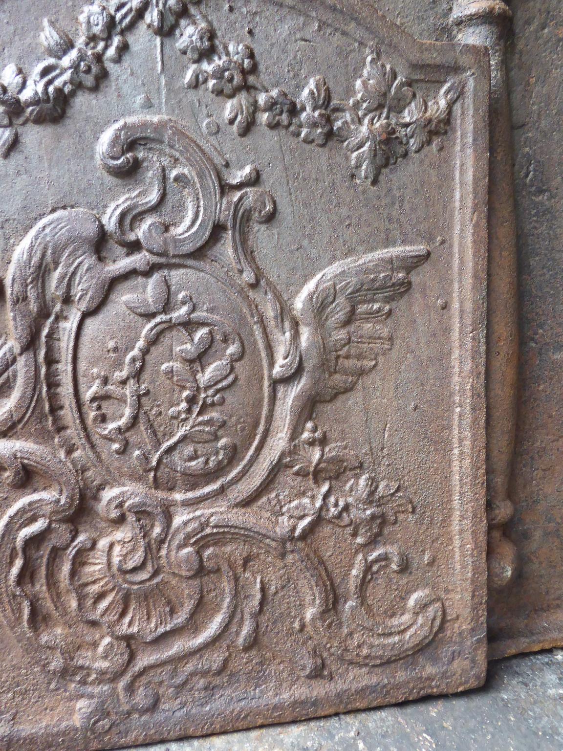 18th Century French Louis XV Fireback In Good Condition In Amerongen, NL