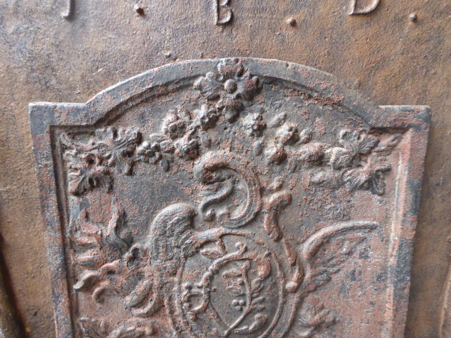 18th Century French Louis XV Fireback In Good Condition In Amerongen, NL