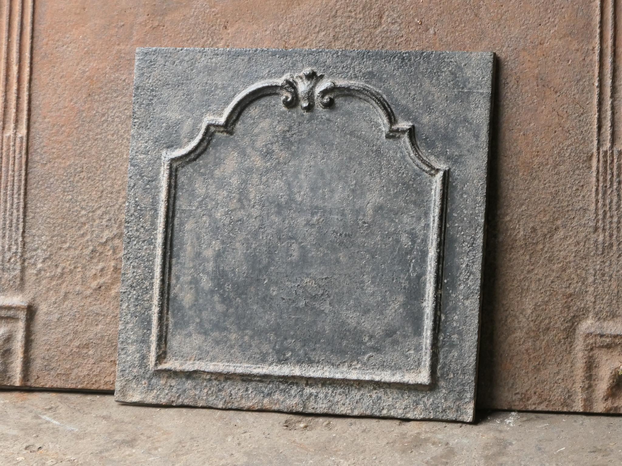 18th Century French Louis XV Fireback Alemán