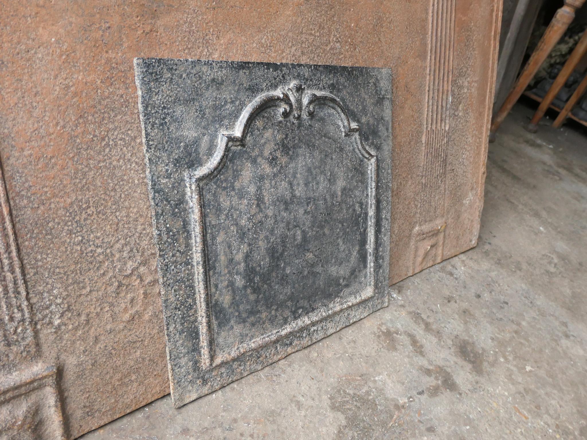 18th Century French Louis XV Fireback 1