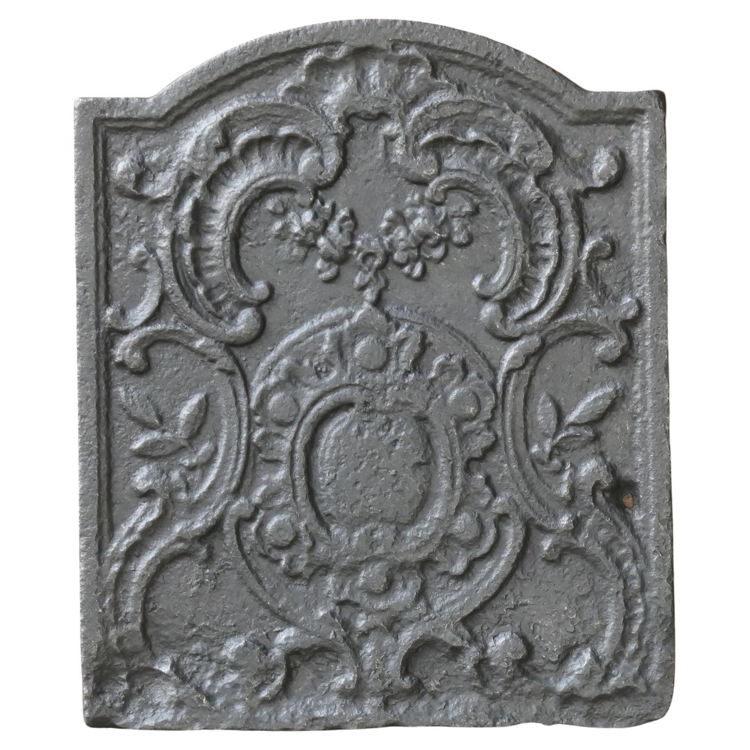 18th Century French Louis XV Fireback