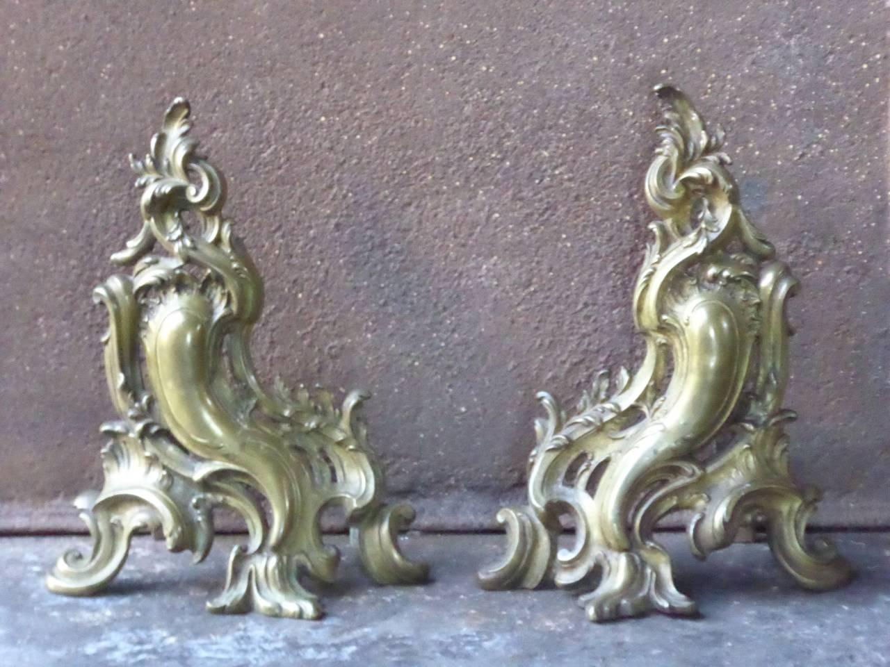 18th century French Louis XV fireplace fender made of brass.

We have a unique and specialized collection of antique and used fireplace accessories consisting of more than 1000 listings at 1stdibs. Amongst others, we always have 300+ firebacks, 250+