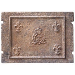18th Century French Louis XV 'Fleurs de Lys' Fireback