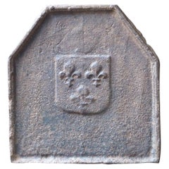 18th Century French Louis XV 'Fleurs-de-Lys' Fireback