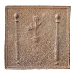 18th Century French Louis XV 
`Flower Basket
 Fireback