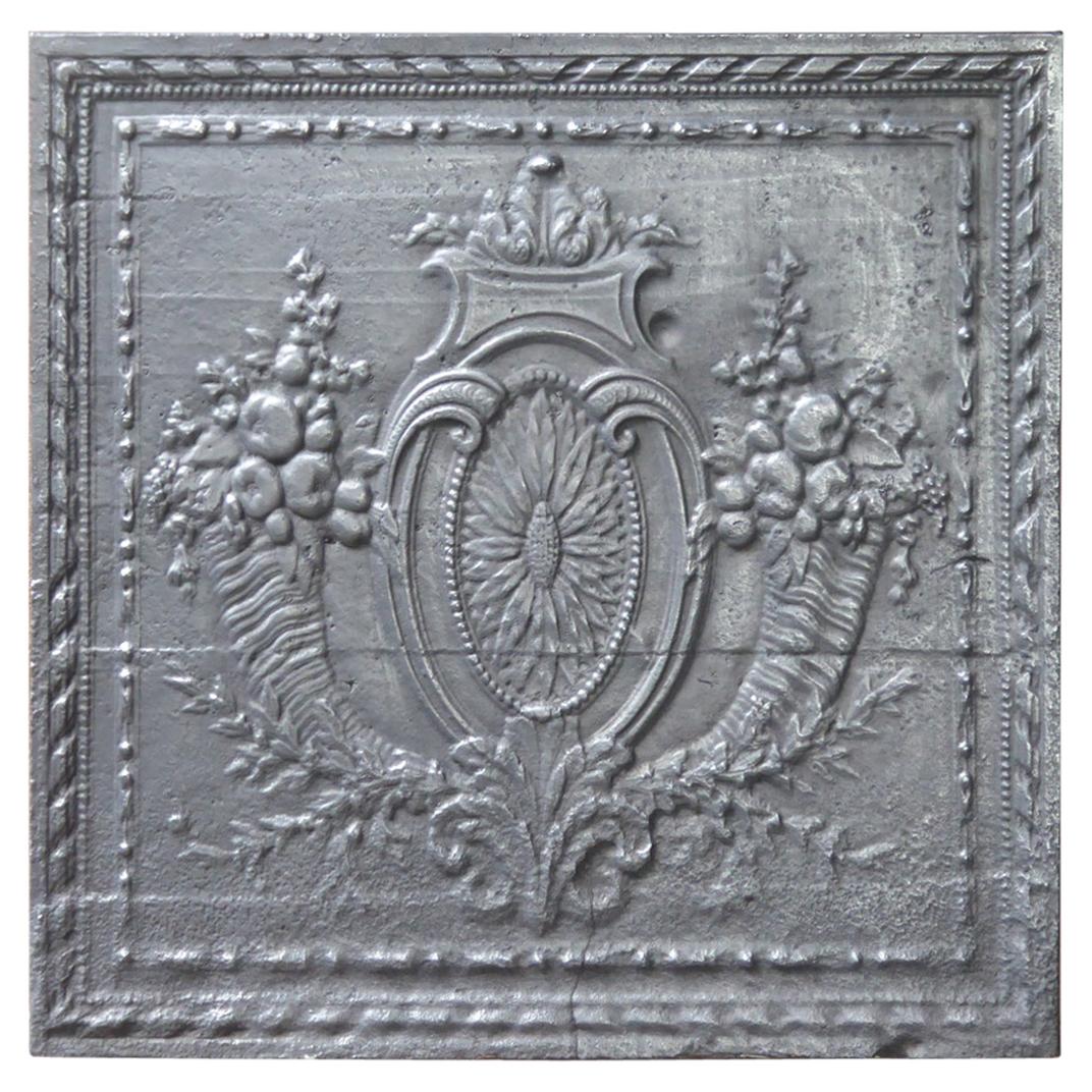 18th Century French Louis XV 'Fruits of the Summer' Fireback