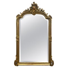 18th Century French Louis XV Giltwood Mirror
