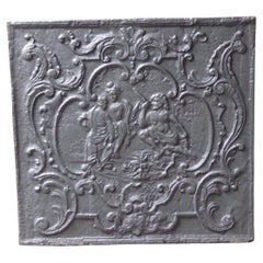 18th Century French Louis XV 'Hercules and Omphale' Fireback