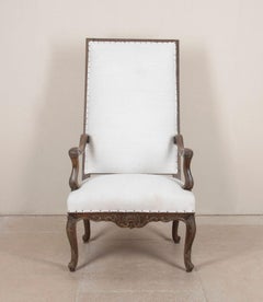 18th Century French Louis XV High-Back Fauteuil