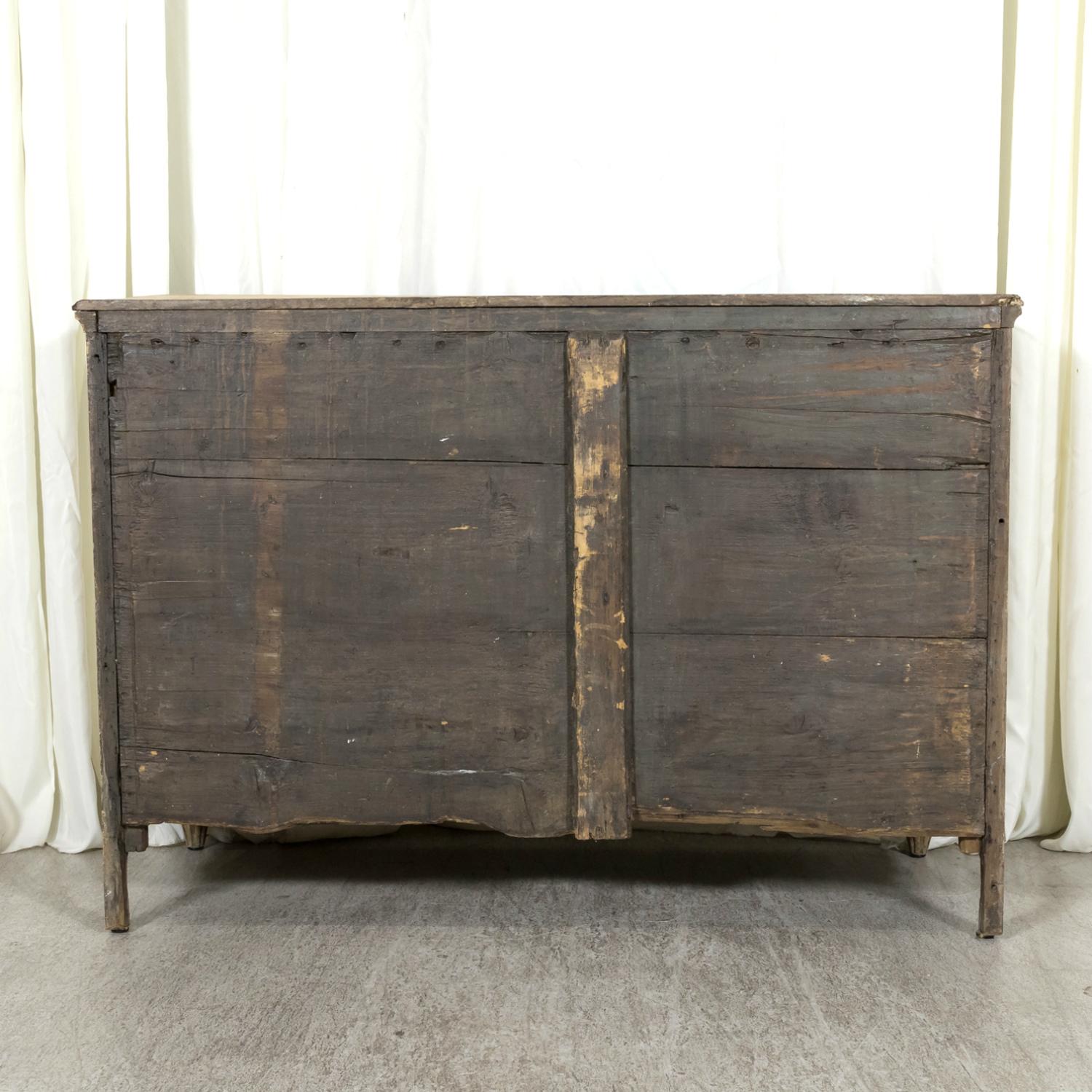 18th Century French Louis XV-Louis XVI Transition Period Bleached Oak Commode 15
