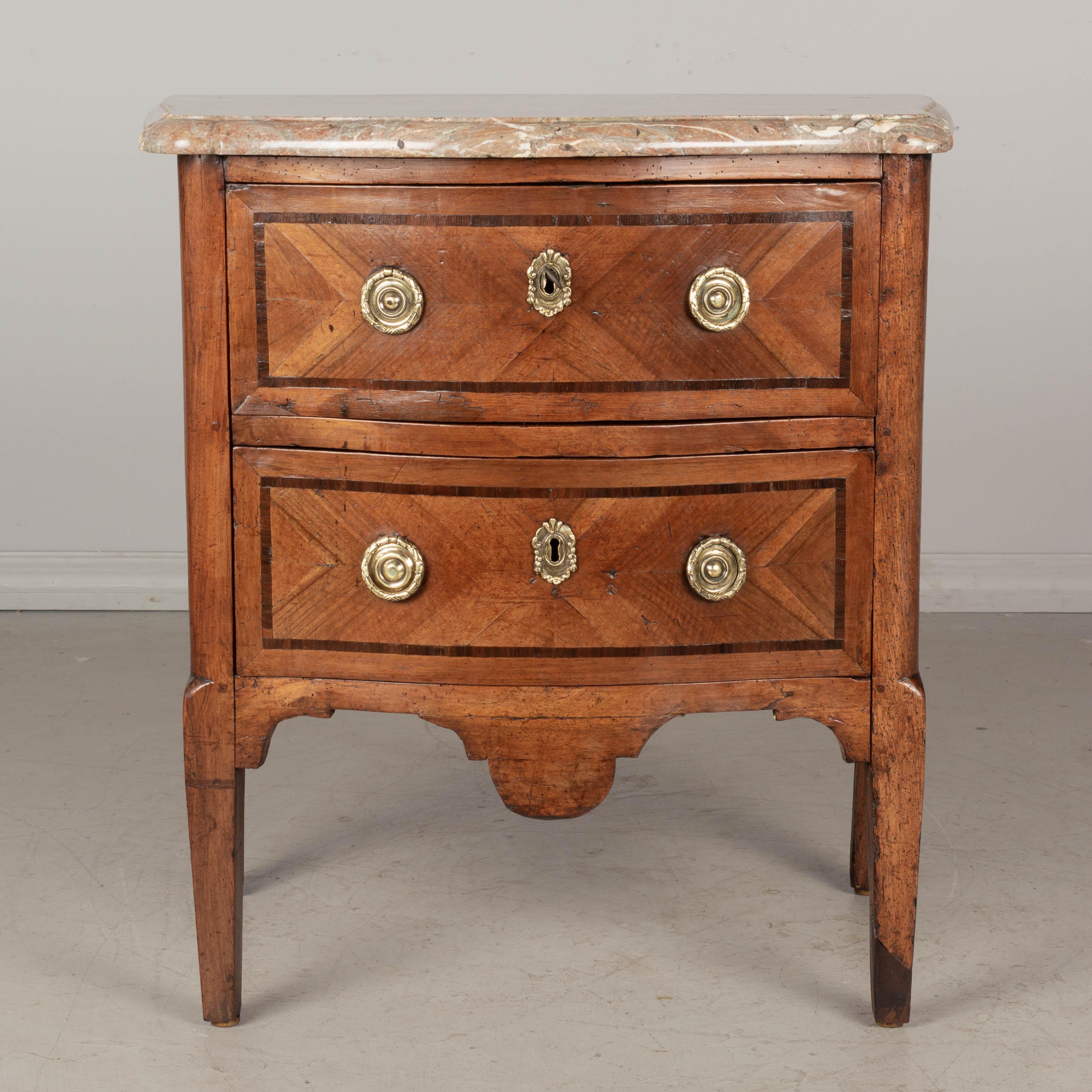 18th Century French Louis XV Marble Top Commode In Good Condition For Sale In Winter Park, FL