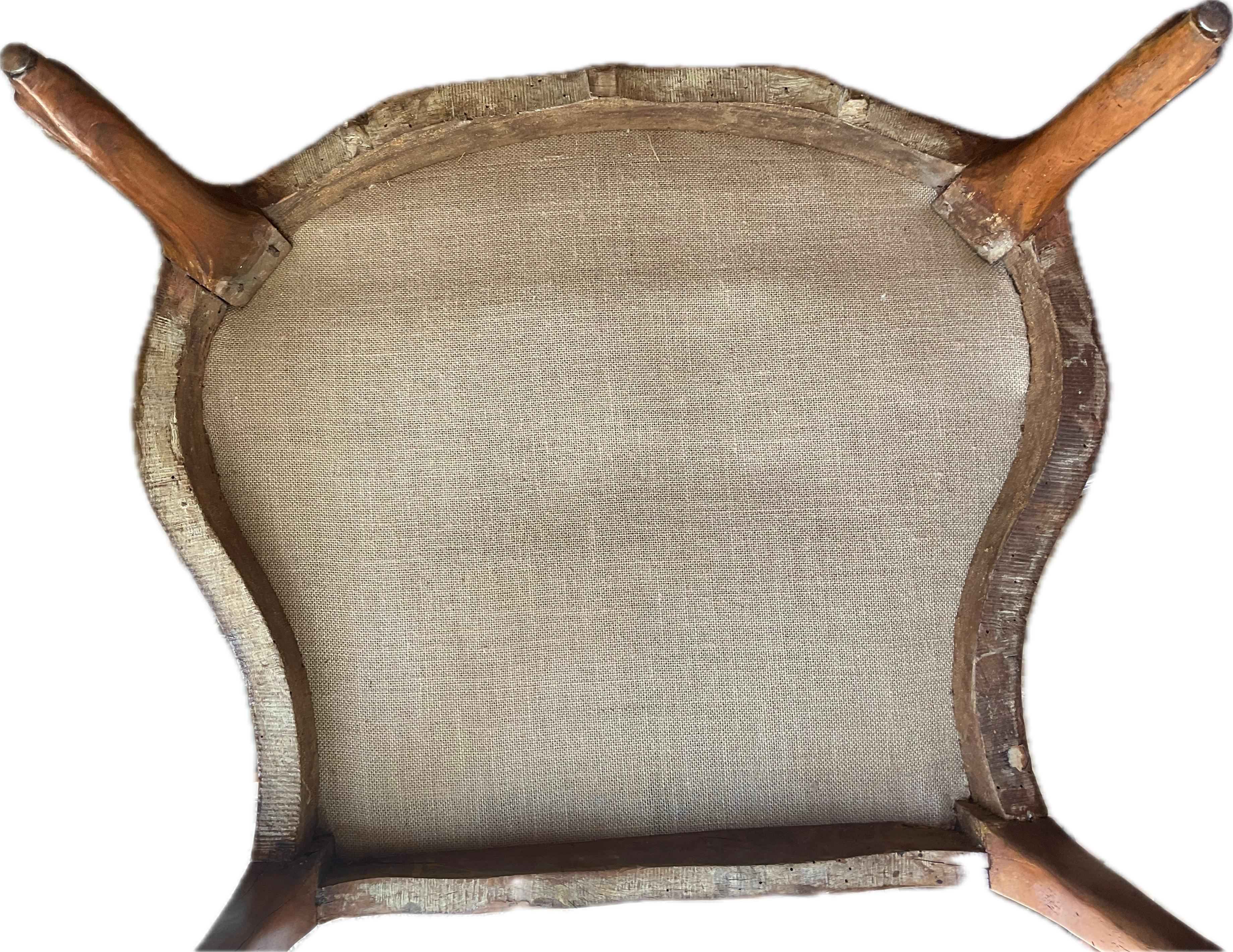 Fauteuils Fauteuil à aiguilles Louis XV du XVIIIe siècle - une paire en vente 5