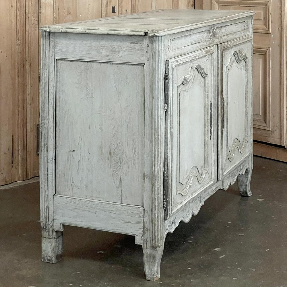 18th Century French Louis XV Painted Buffet For Sale 7
