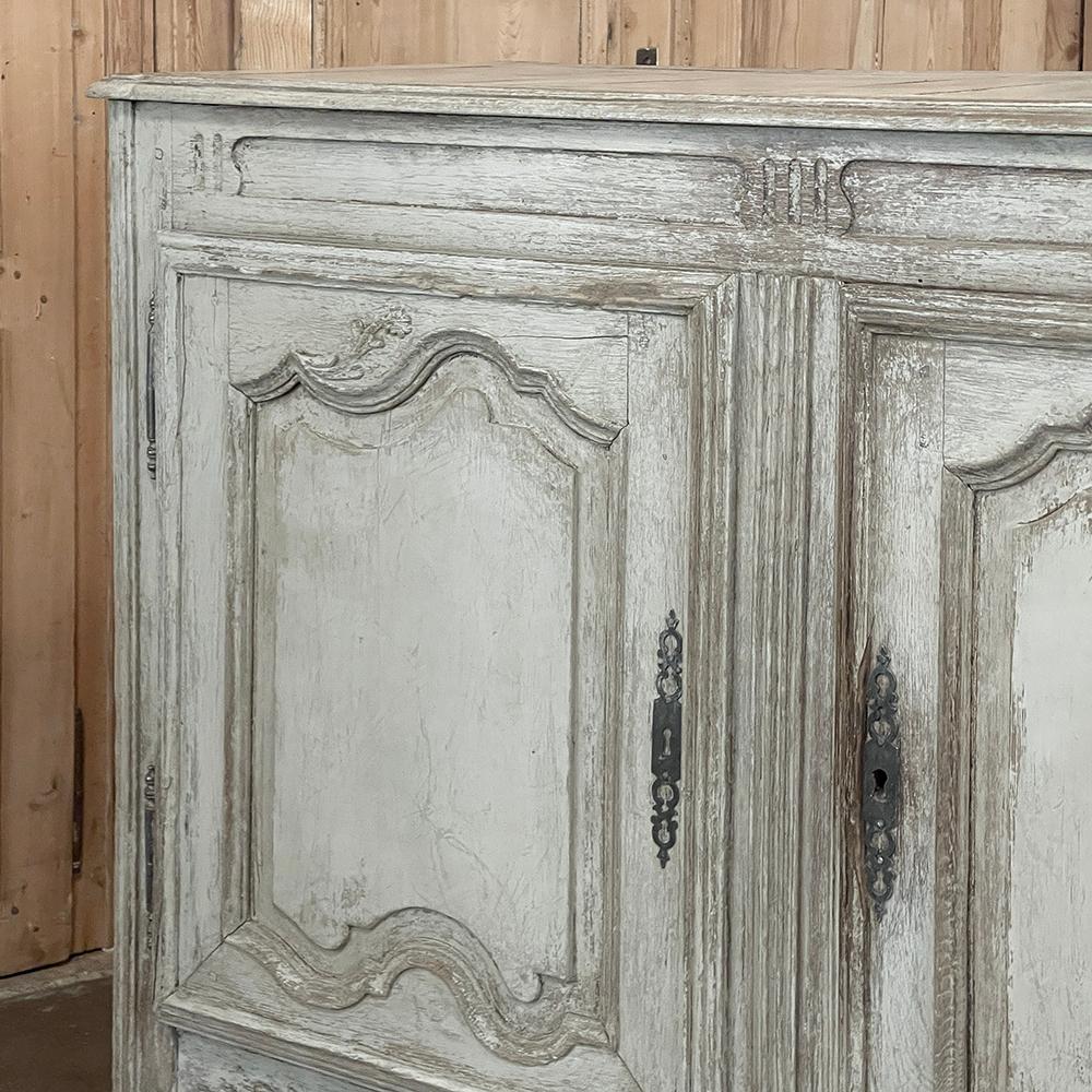 18th Century French Louis XV Painted Buffet For Sale 11