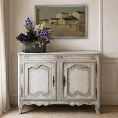 18th Century French Louis XV Painted Buffet