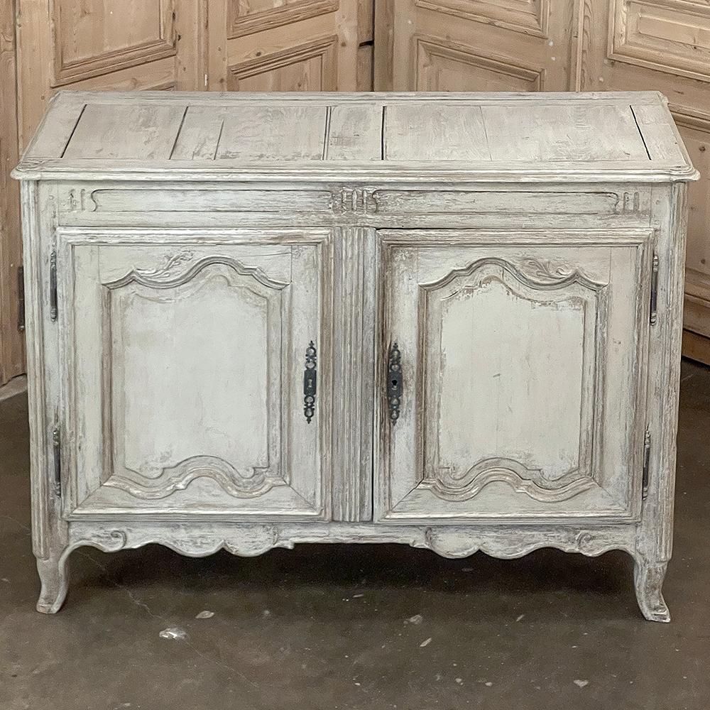 18th Century French Louis XV Painted Buffet In Good Condition For Sale In Dallas, TX