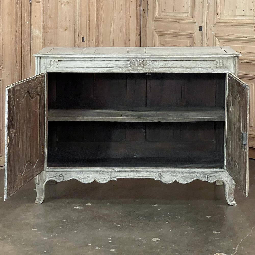 Late 18th Century 18th Century French Louis XV Painted Buffet For Sale
