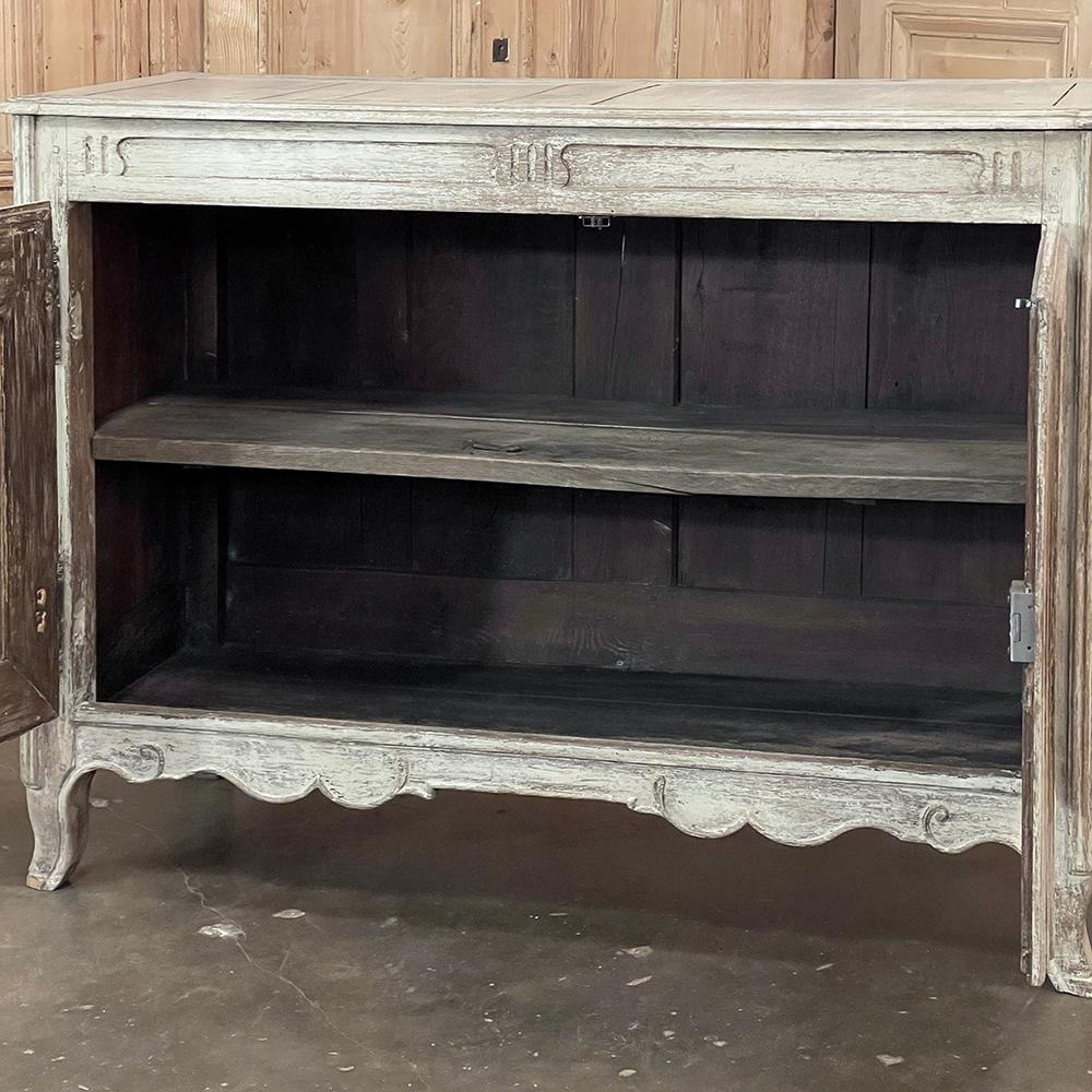 Steel 18th Century French Louis XV Painted Buffet For Sale