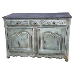 18th Century French Louis XV Painted Buffet