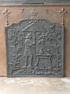 18th Century French Louis XV Period 'Chinoiserie' Fireback / Backsplash