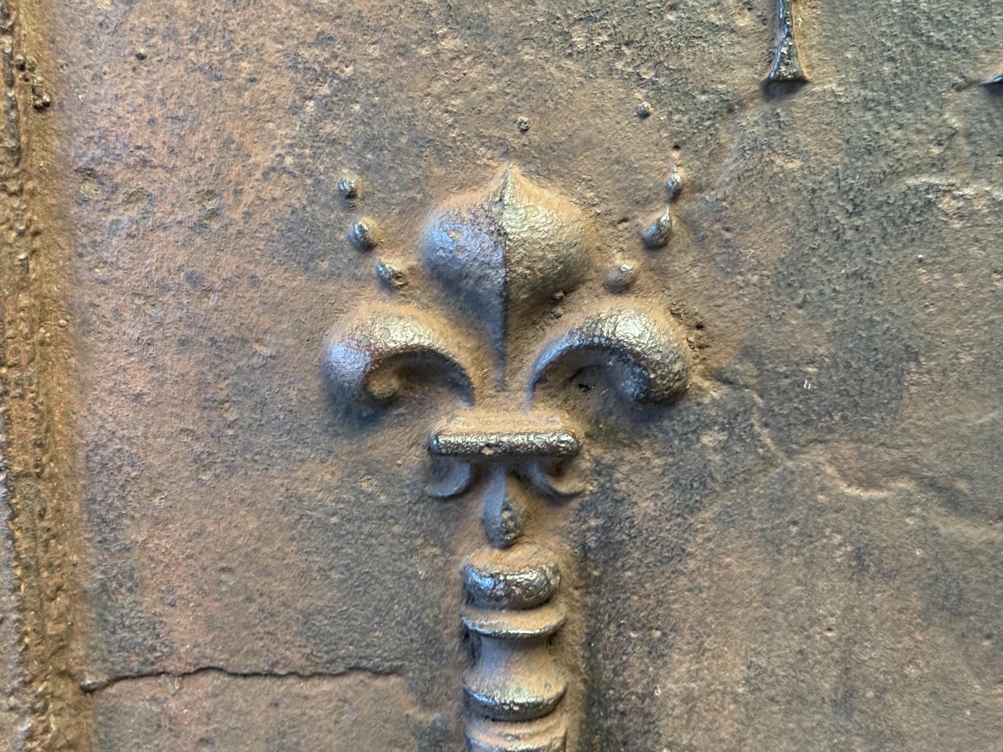 18th Century French Louis XIV Period 'Cupid' Fireback / Backsplash For Sale 3
