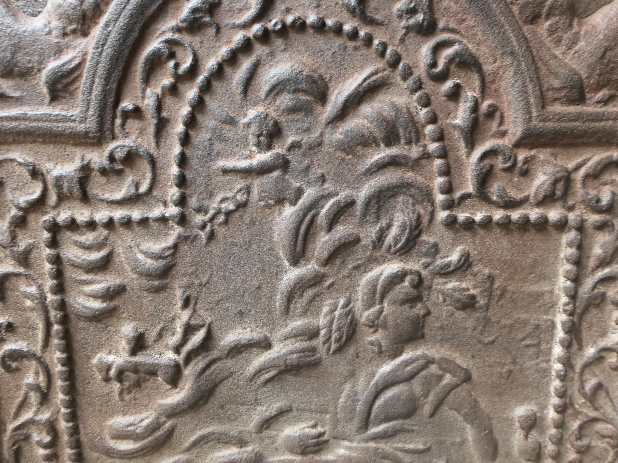 18th Century French Louis XV Period Fireback / Backsplash For Sale 4
