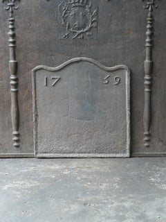 18th Century French Louis XV Period Fireback / Backsplash