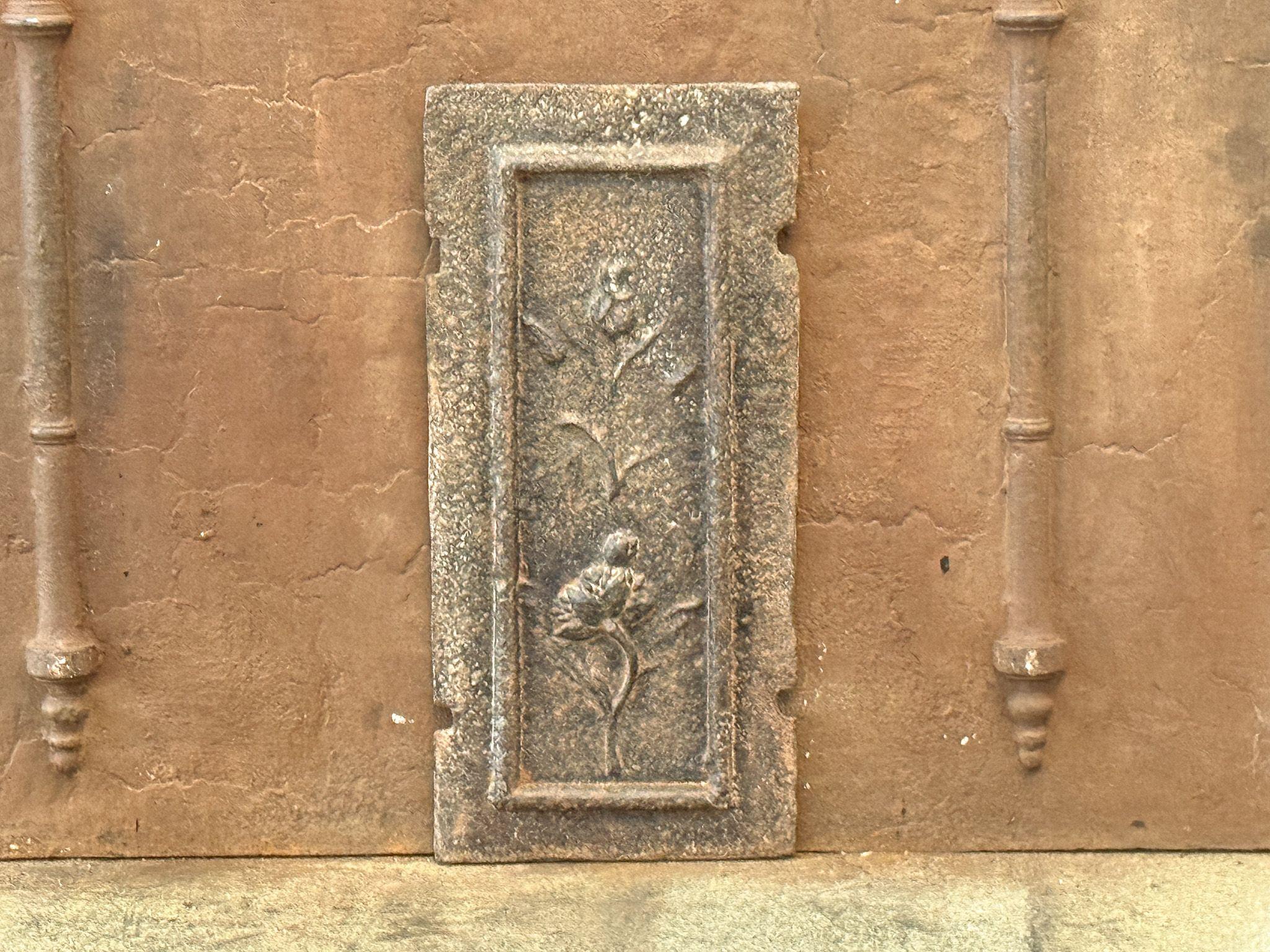 Cast 18th Century French Louis XV Period Fireback / Backsplash For Sale