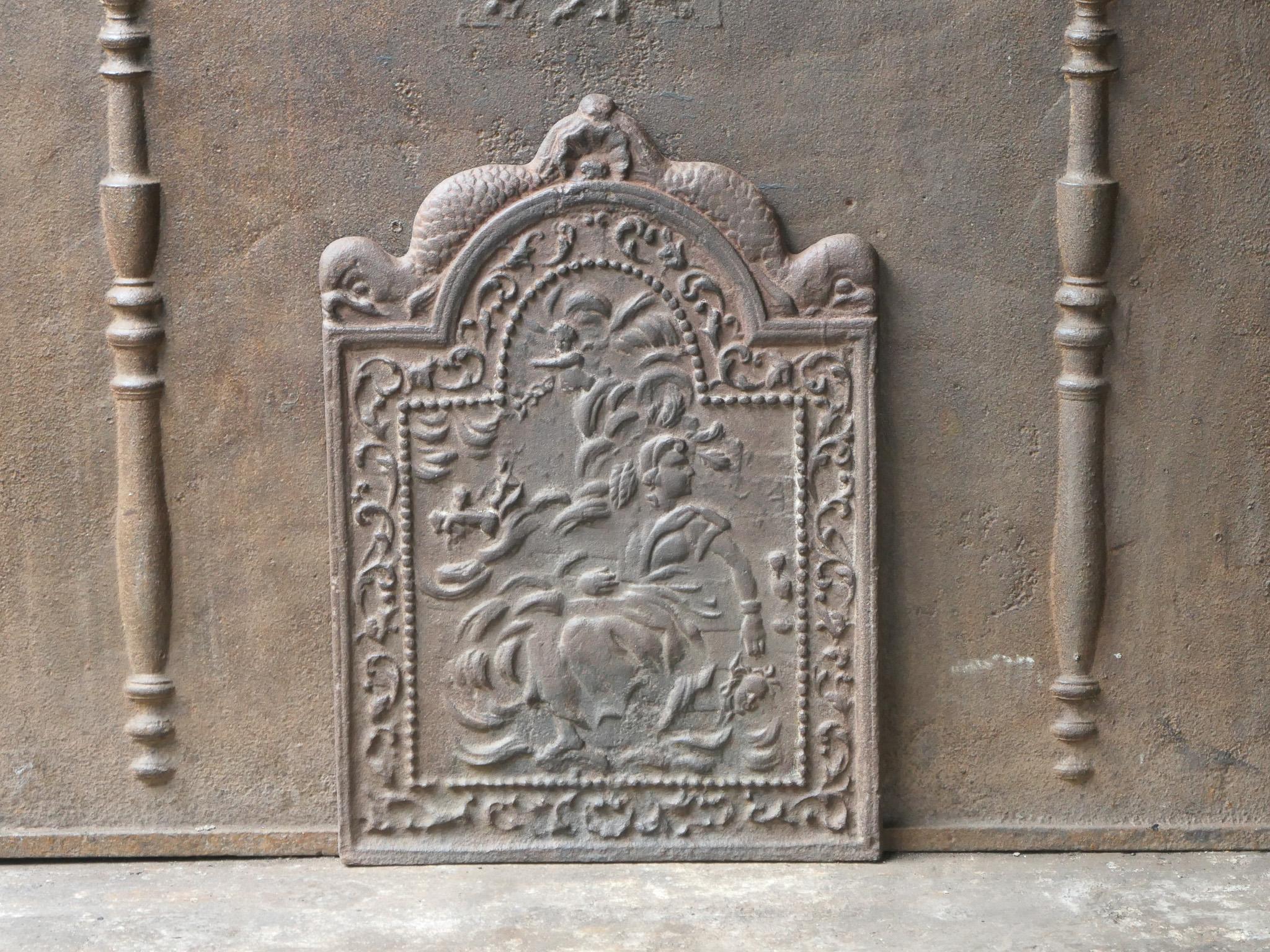 18th Century French Louis XV Period Fireback / Backsplash In Good Condition For Sale In Soest, NL