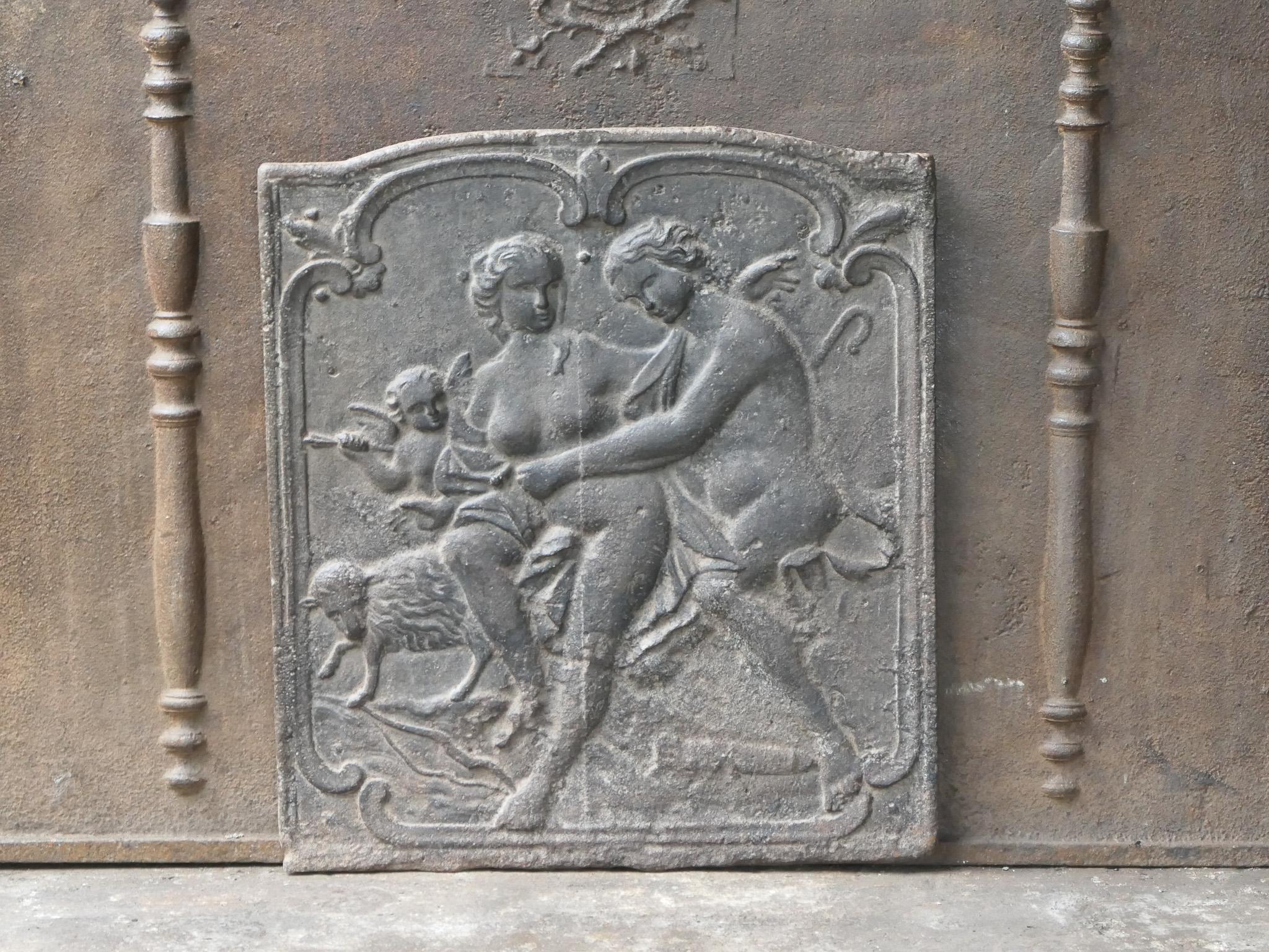 18th Century French Louis XV Period Fireback / Backsplash In Good Condition For Sale In Soest, NL