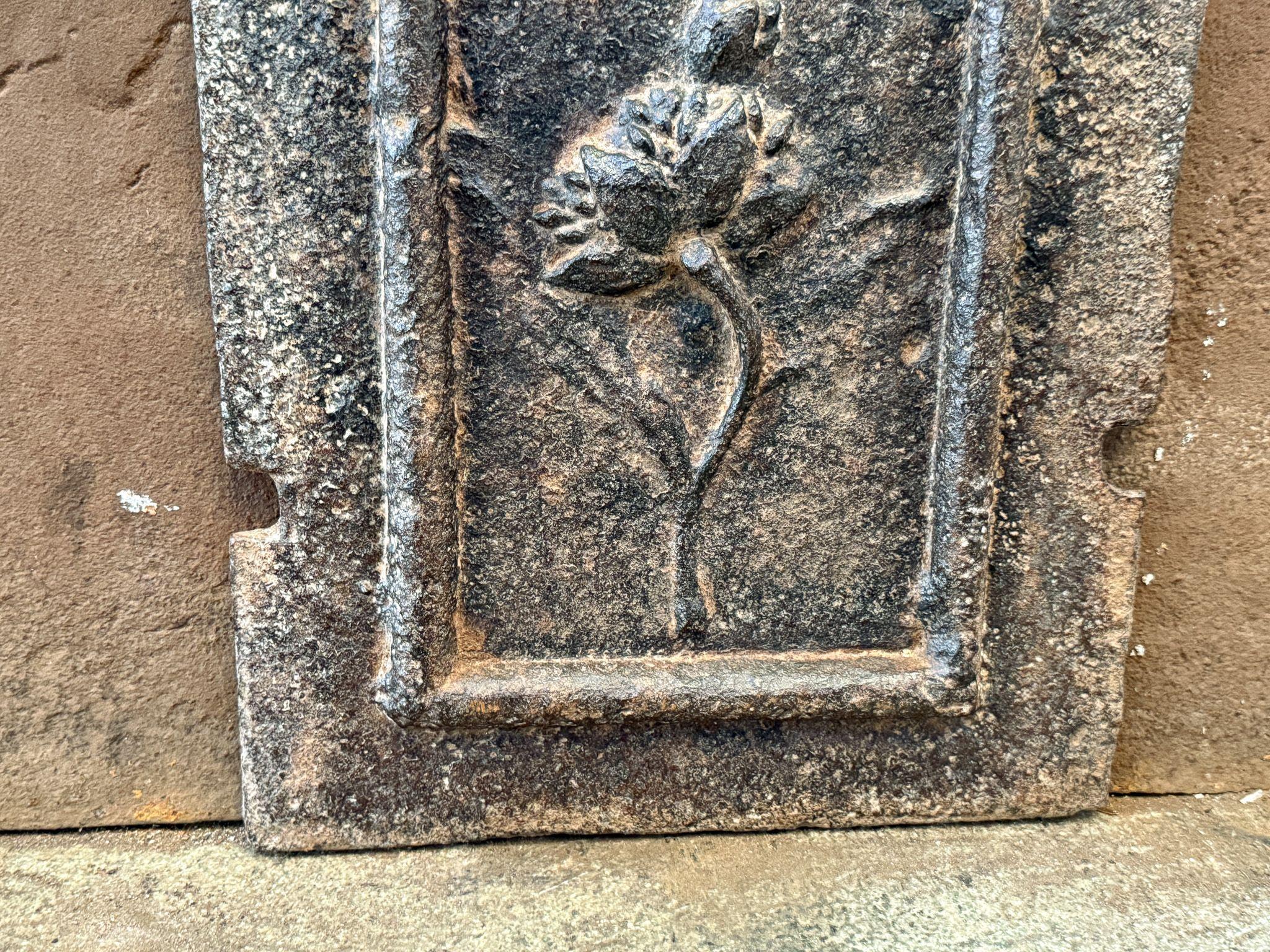 18th Century French Louis XV Period Fireback / Backsplash For Sale 1