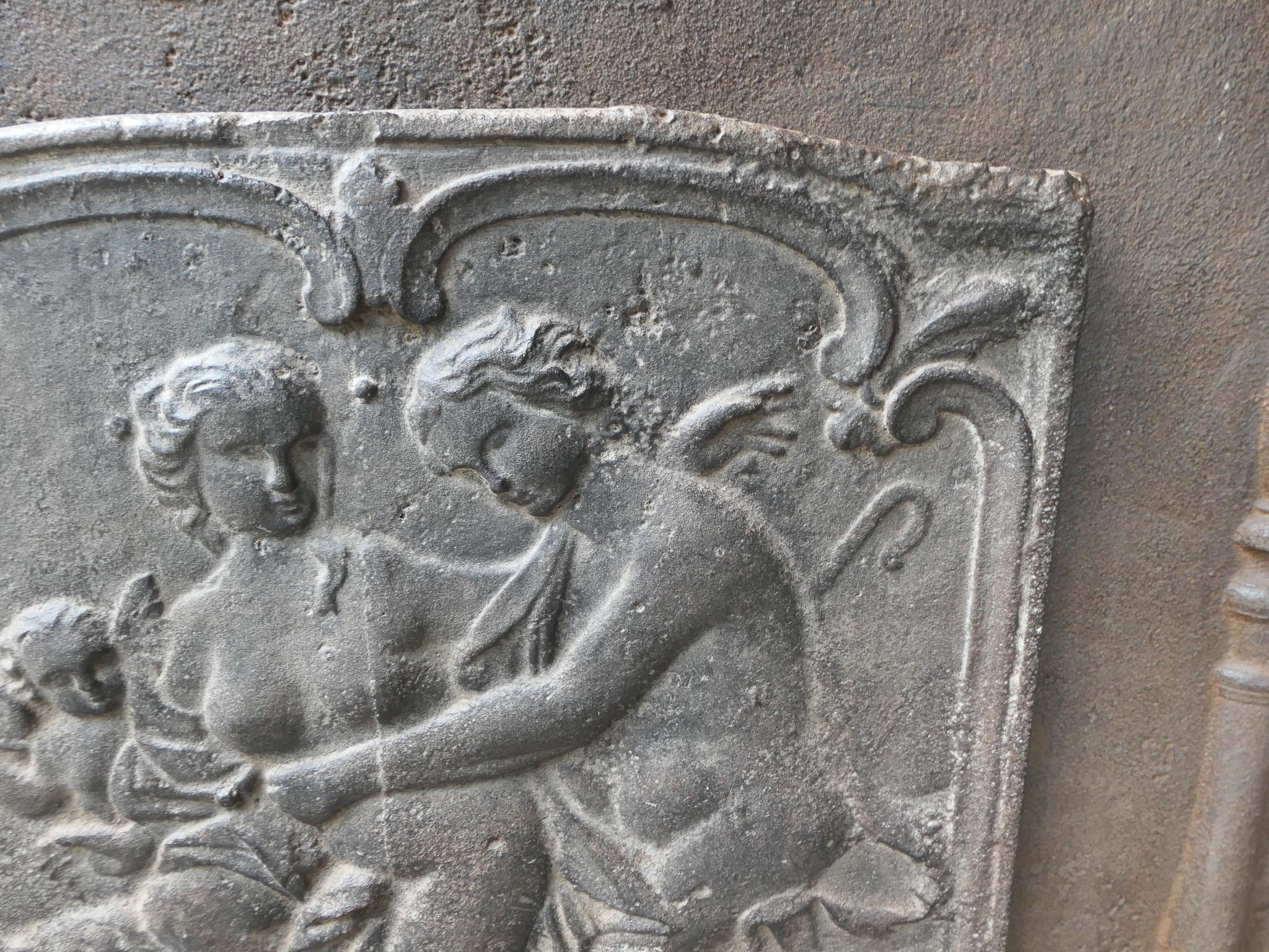 18th Century French Louis XV Period Fireback / Backsplash For Sale 1