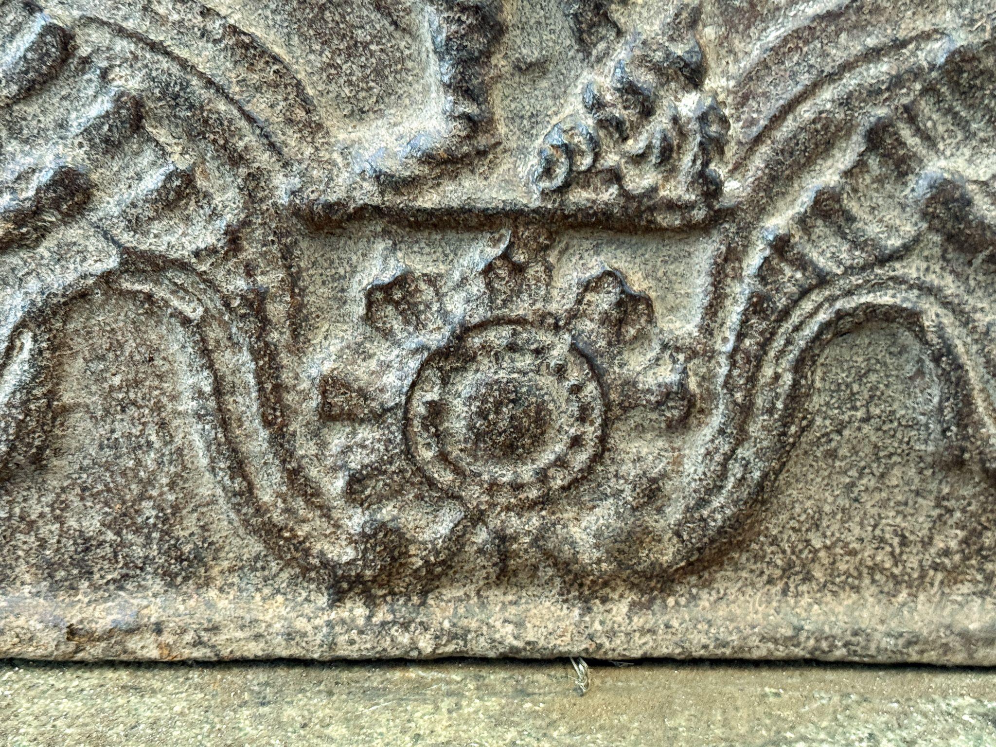 18th Century French Louis XV Period Fireback / Backsplash For Sale 2