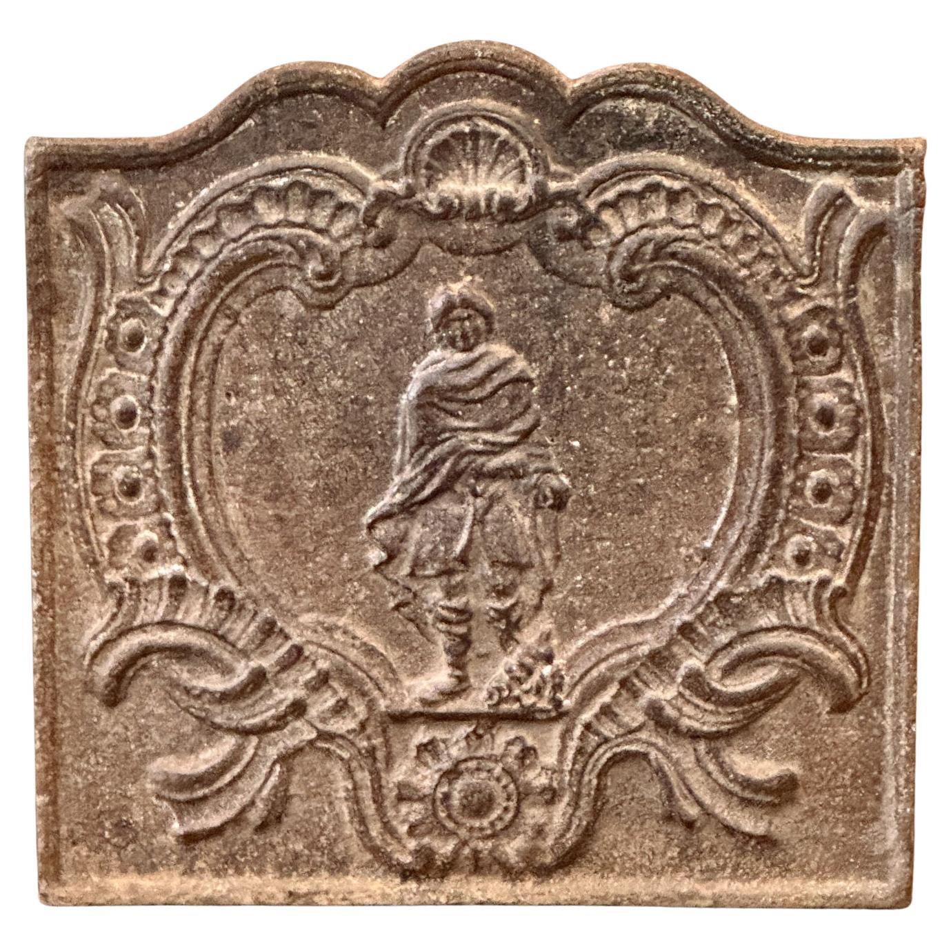 Plaque de cheminée / dosseret d'époque Louis XV du XVIIIe siècle