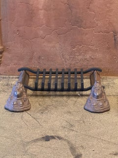 18th Century French Louis XV Period Fireplace Grate or Fire Basket