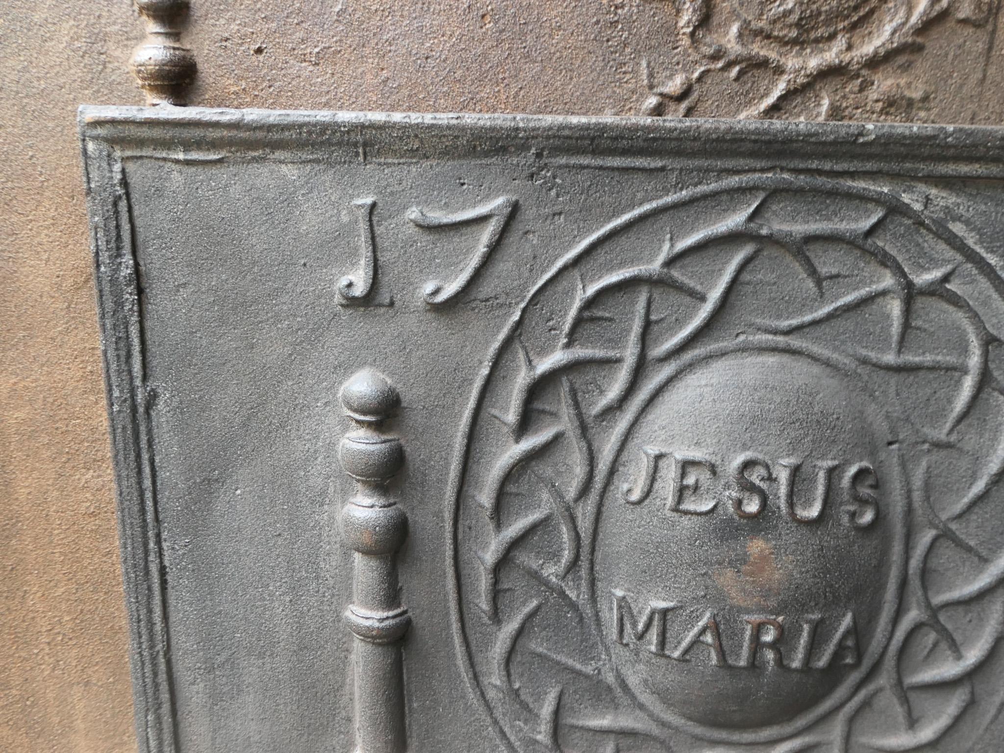 Parafuoco a tema religioso francese del XVIII secolo, periodo Luigi XV in vendita 1