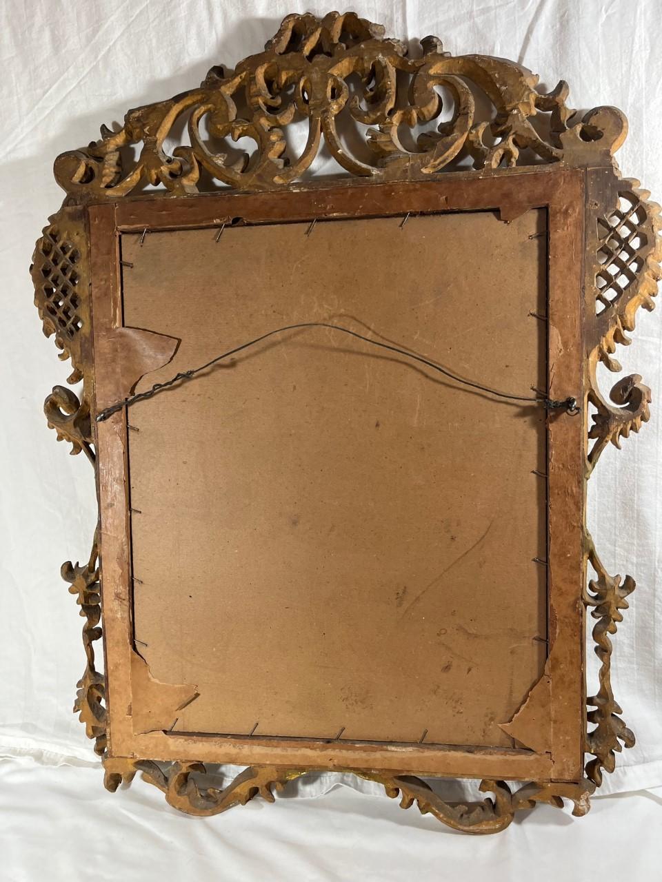 18th Century French Louis XV Period Rococo Giltwood Mirror For Sale 5