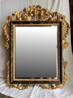 18th Century French Louis XV Period Rococo Giltwood Mirror