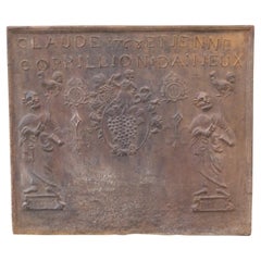 Plaque de cheminée du 18ème siècle d'époque Louis XV « The Vintage »