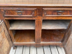 18th Century French Louis XV Period Walnut and Elm Buffet
