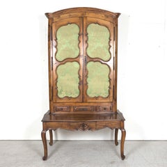 18th Century French Louis XV Period Walnut Chateau Bonheur Du Jour or Secretary