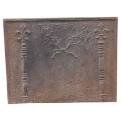 18th Century French Louis XV 'Pillars of Hercules'  Fireback / Backsplash