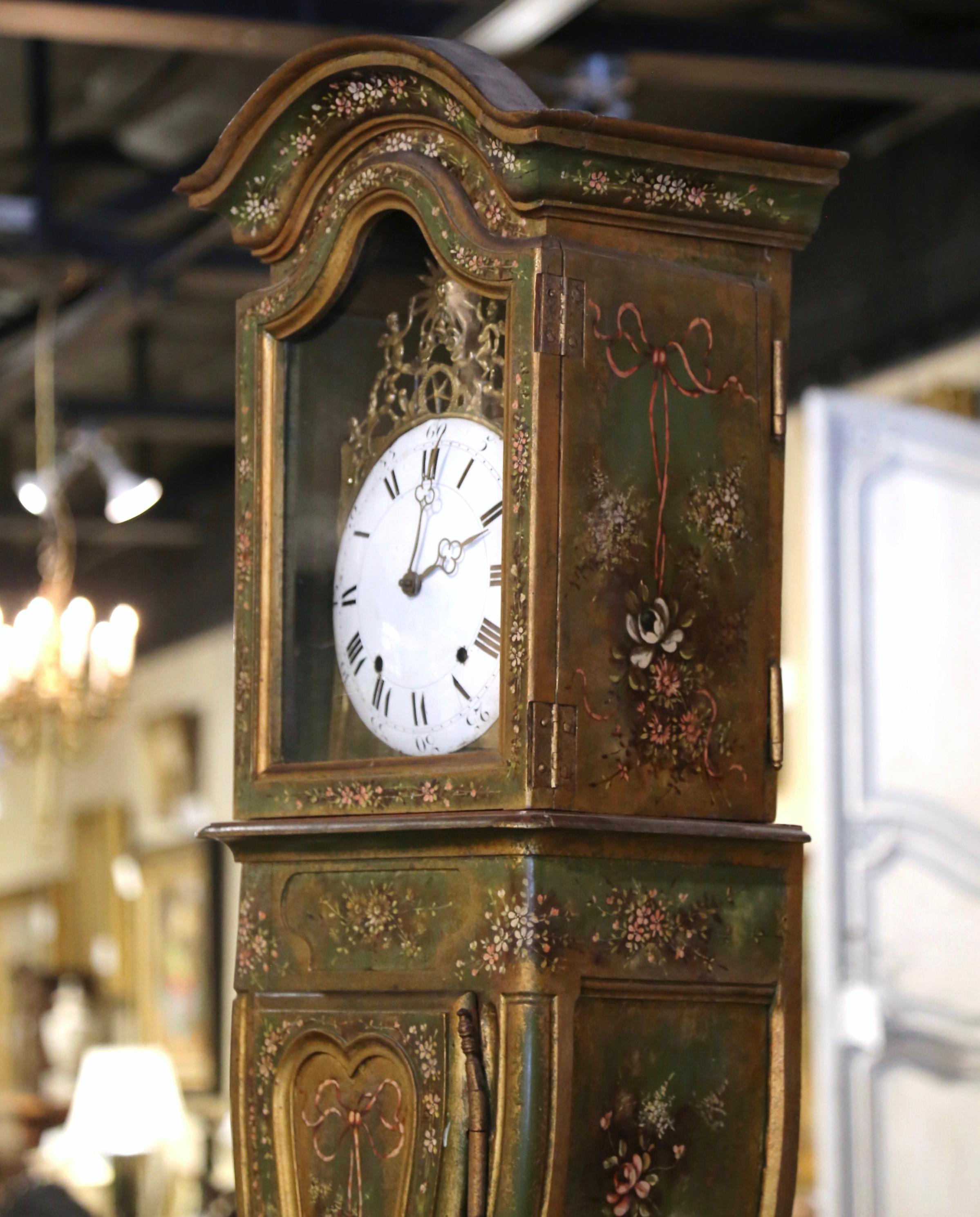 18 hands on a grandfather clock