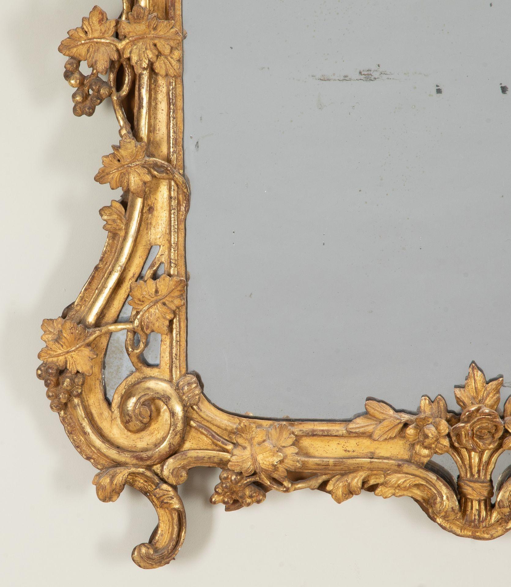 Espejo provenzal Luis XV francés del siglo XVIII Vidrio de mercurio en venta