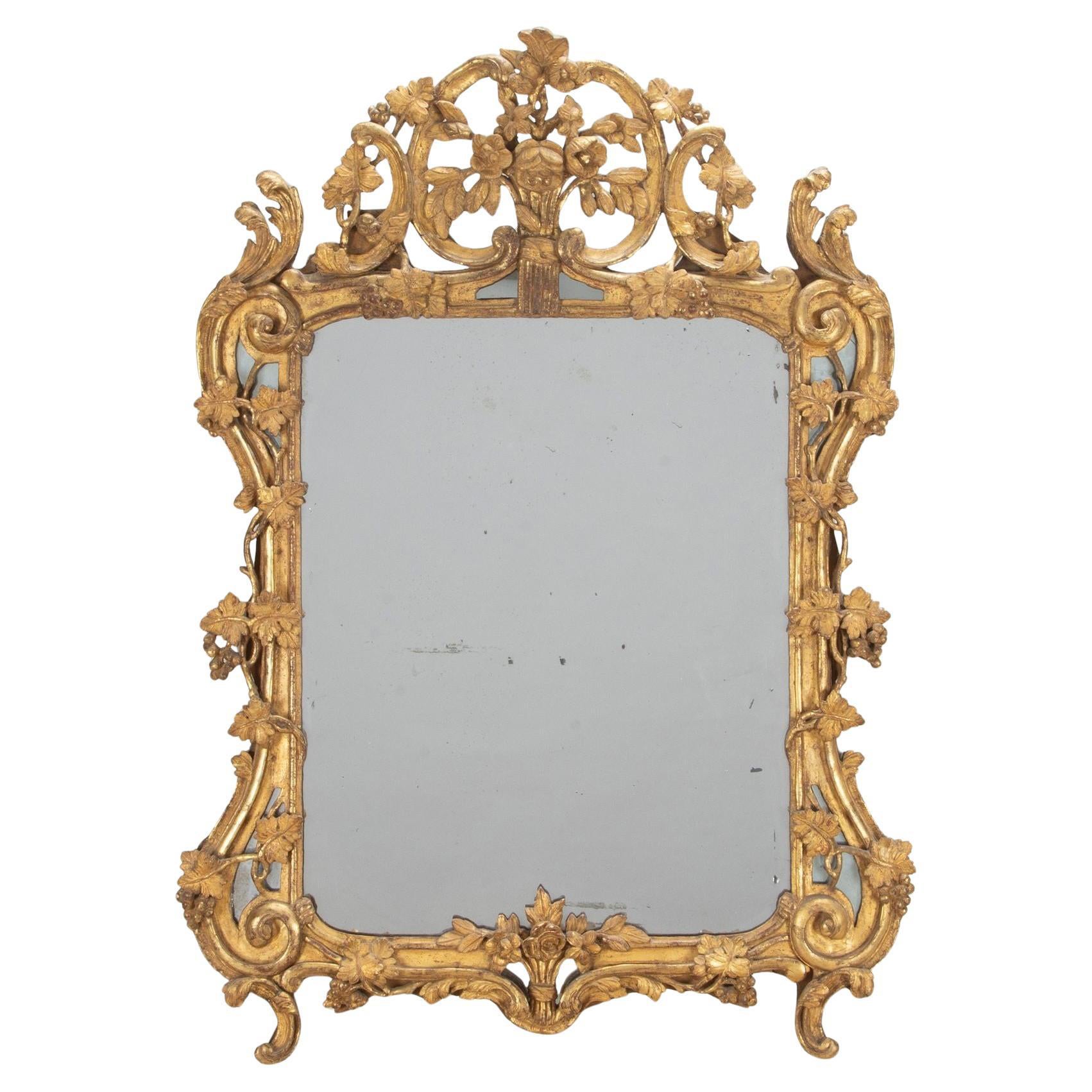 Französischer Louis-XV-Provençal-Spiegel aus dem 18.