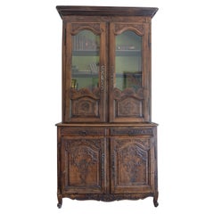Buffet in quercia stile Luigi XV del XVIII secolo "Deux Corps"